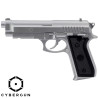 CYBERGUN PT92 silver Co2 BAX 6mm tout metal 15BB's 0,9 J