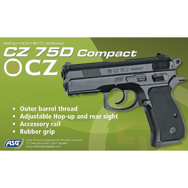 CZ 75D COMPACT CO2 MODELE LOURD 1.6 JOULE ASG