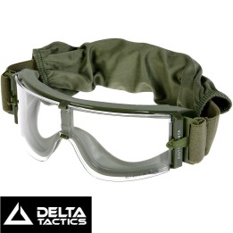 Lunette de protection airsoft anti-buée avec monture olive