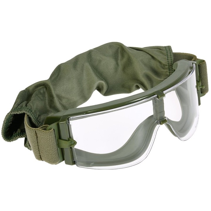 Lunettes airsoft anti-buée, polycarbonate et monture olive