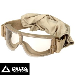 Tan X8 Delta Tactics Tactical Mask - Anti-Fog for Airsoft