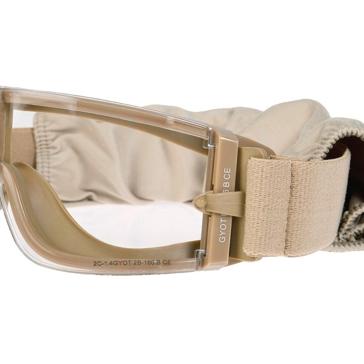Tan X8 Delta Tactics Tactical Mask - Anti-Fog for Airsoft