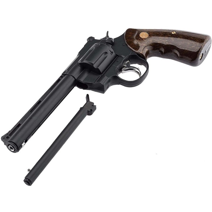 Realistic CO2 Airsoft 357 Magnum Pistol, 12 BB Magazine