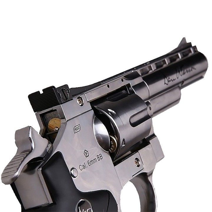 Dan Wesson 4" Silver CO2 Airsoft Replica - 6-Shot Metal Revolver