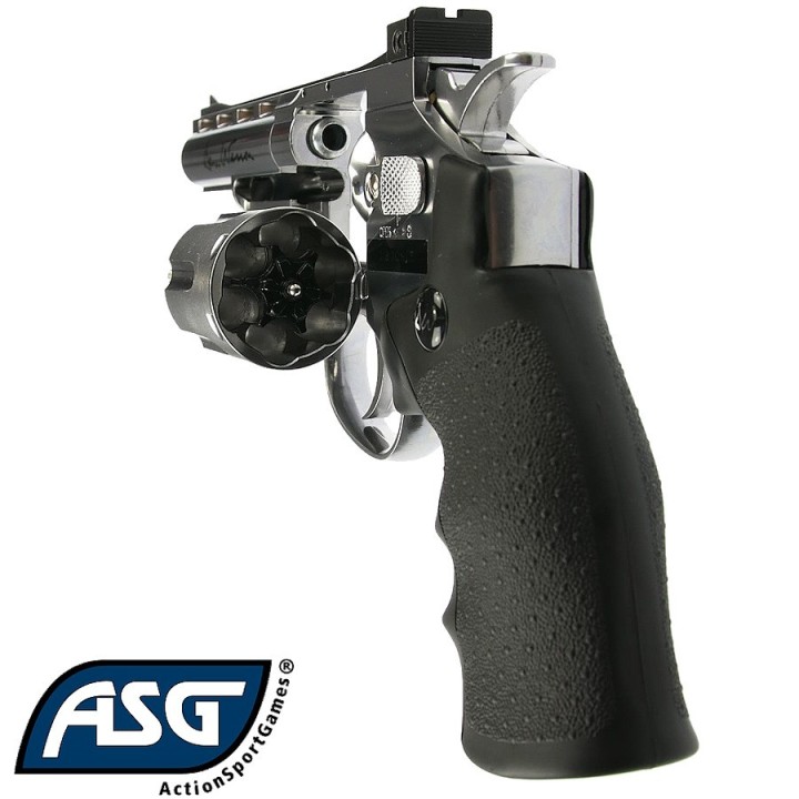 Dan Wesson 4" Silver CO2 Airsoft Replica - 6-Shot Metal Revolver