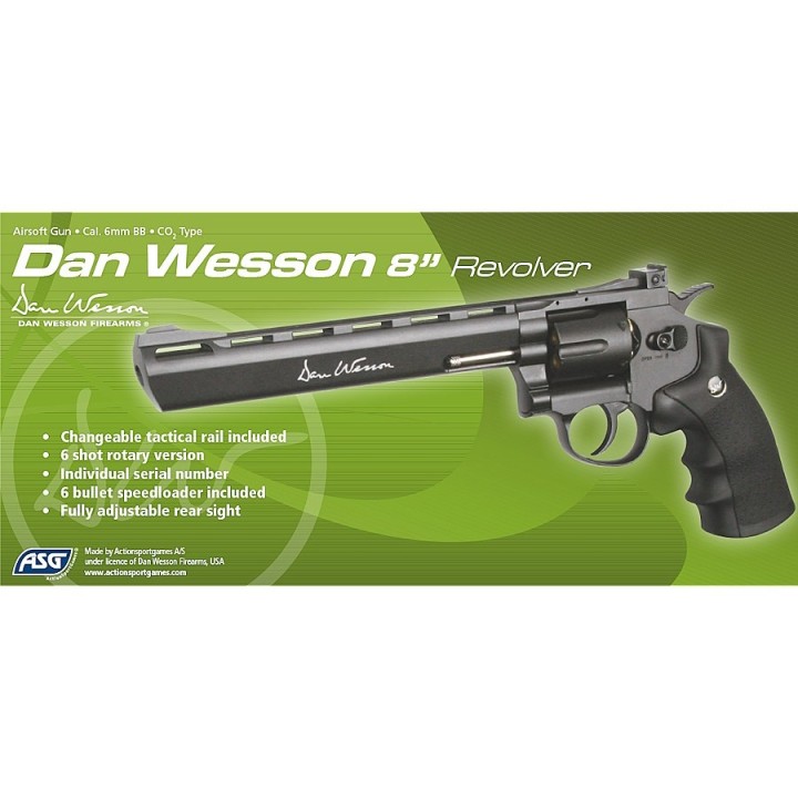 Dan Wesson 8 inch Gray CO2 - Powerful & Authentic Airsoft Replica