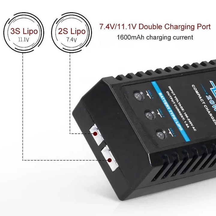 chargeur LiPo 7.4V 11.1V airsoft