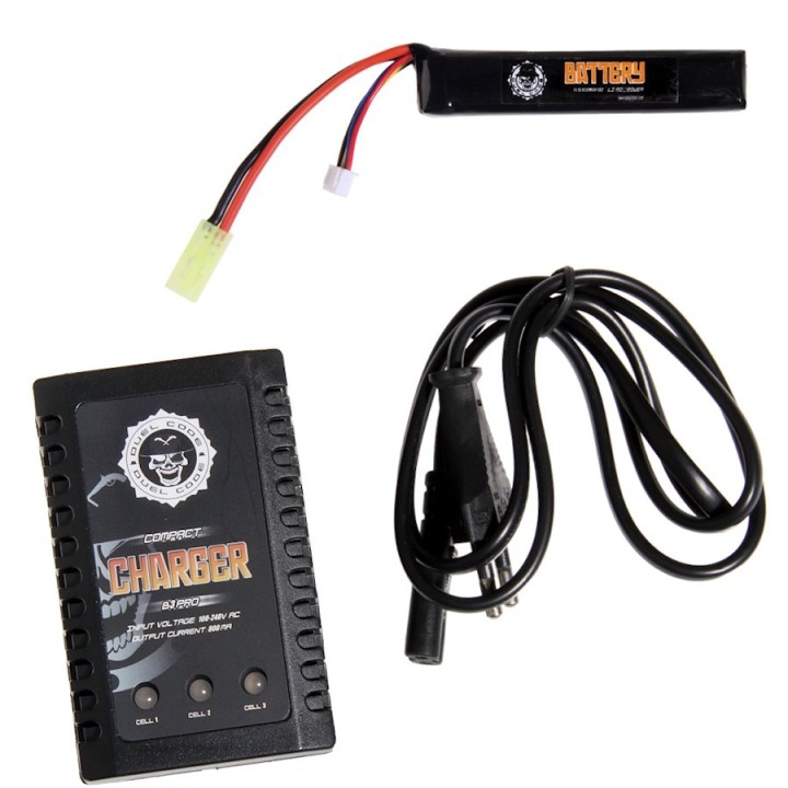 réplique airsoft avec batterie et chargeur de batterie