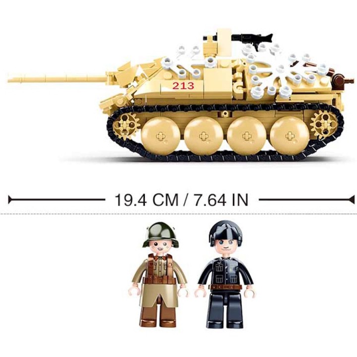 World War II Military Tank Model Kit - Sluban 344 Pieces