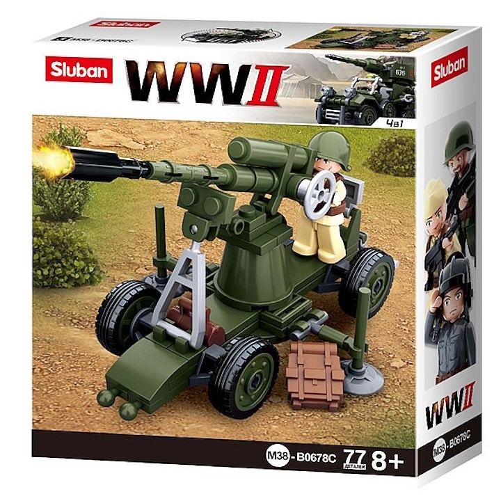 WWII Sluban Anti-Aircraft Gun Replica - Airsoft