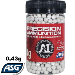 Billes, 0,43g - 1000 pcs en bouteille