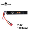 Airsoft stick battery 1300mAh 7.4V LiPo T-Dean