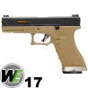 WE R17 T6 tan/gold airsoft GBB replica - Glock style