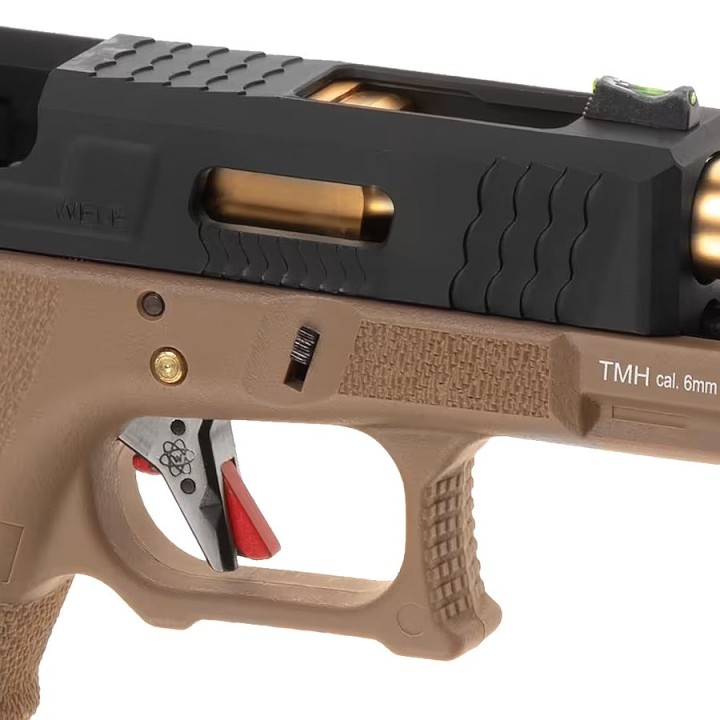 WE R17 Custom Tan/Gold Airsoft GBB Replica