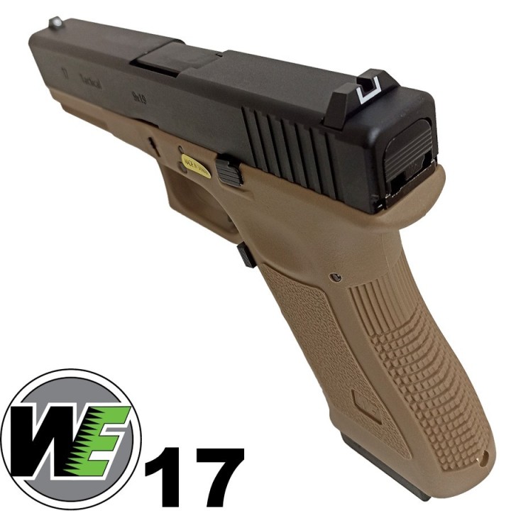 WE R17 Gen 3 airsoft Pistol GBB tan - Blowback United Kingdom