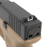 WE R19 tan GBB airsoft pistol - G19 model semi-auto
