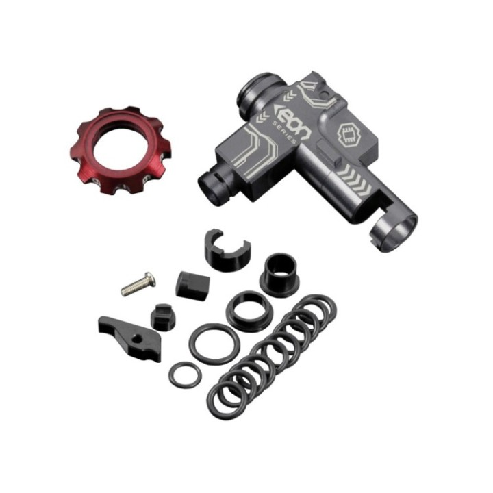 EON Hop-Up Chamber - Titanium housing + Red rotary dial