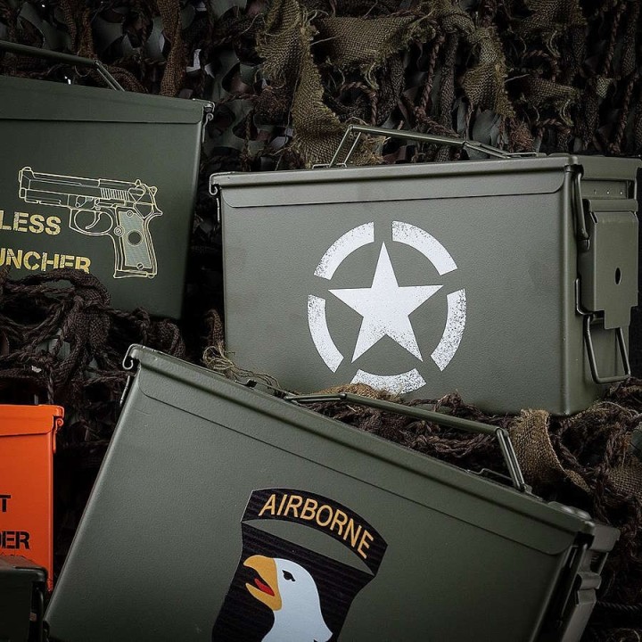 Ammo box Cal. 50 waterproof - military airsoft storage