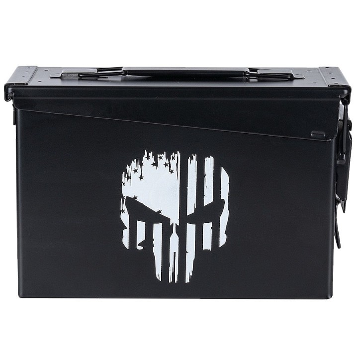 Stackable Airsoft Box - Punish Steel Skull