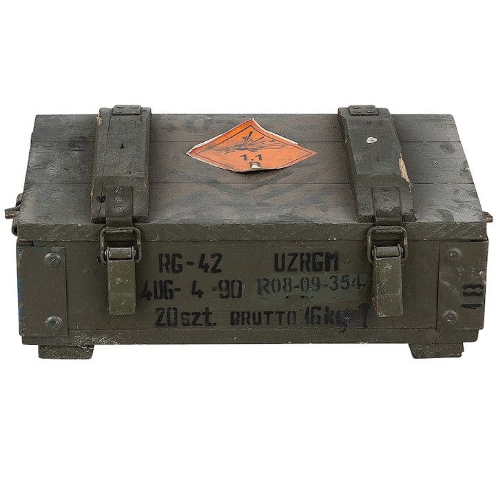 boîte munitions bois, surplus militaire authentique