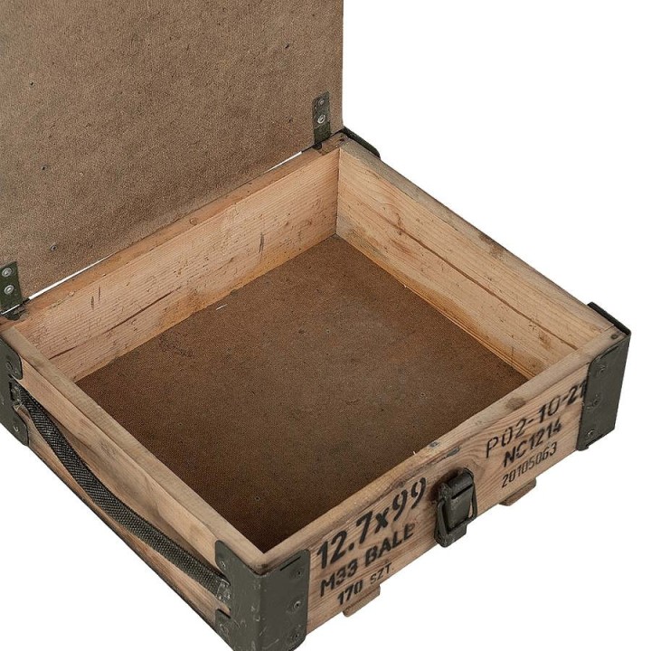 Military Wood Box 40x36x15cm | Army Surplus Storage  Bushcraft