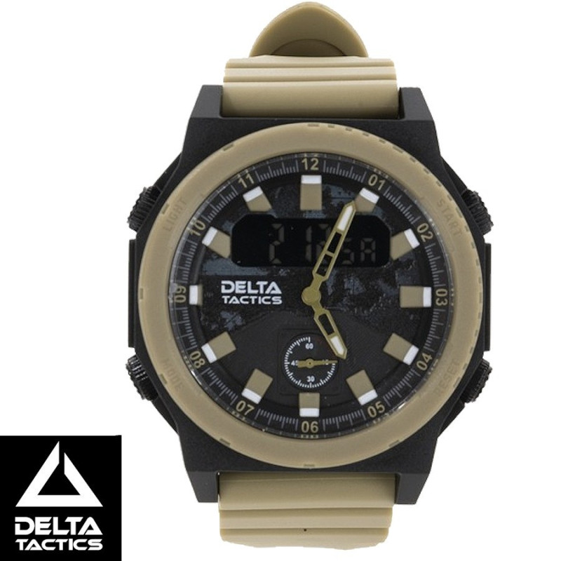 montre tactique digitale analogique delta tactics tan