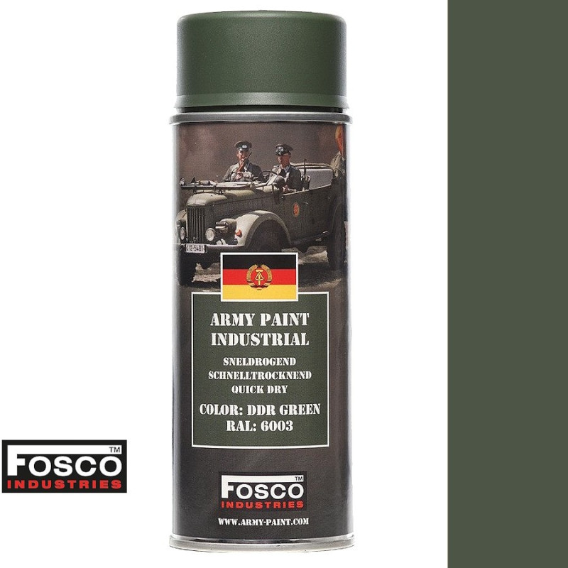 Military camouflage spray paint DDR Green - Fosco