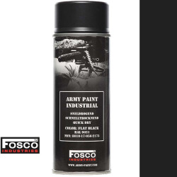 Synthetic military flat black paint aerosol - RAL 9021