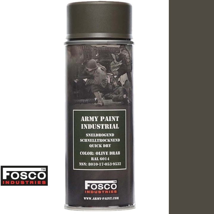 Fosco matte military spray paint - 400ml OLIVE DRAB