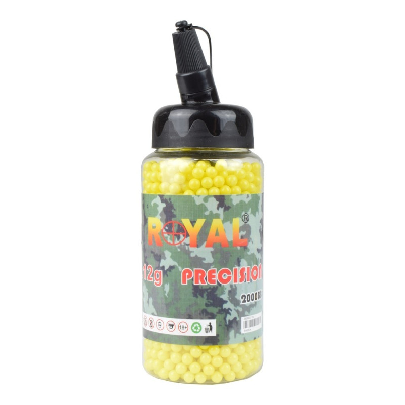 AIRSOFT 6mm BALL PELLETS 0.12g BIBERON 2000 white