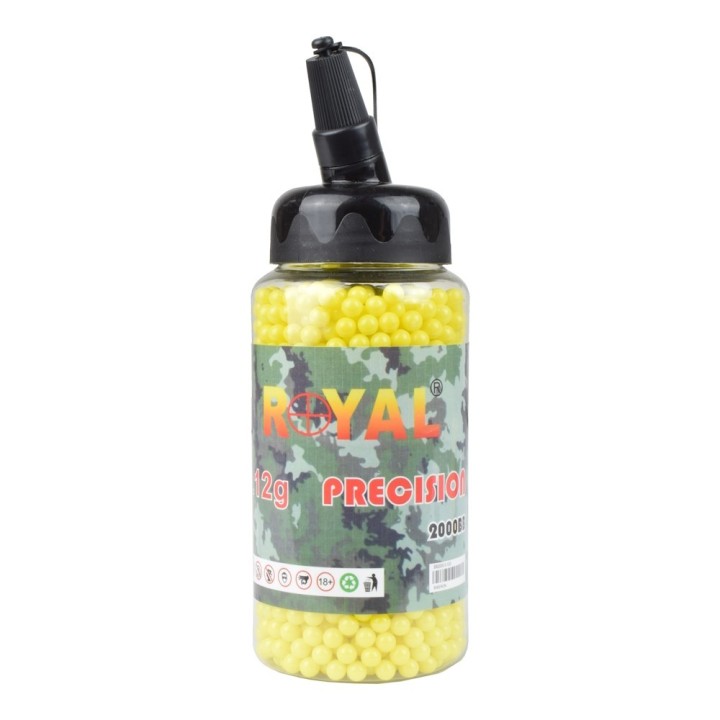 AIRSOFT 6mm BALL PELLETS 0.12g BIBERON 2000 white