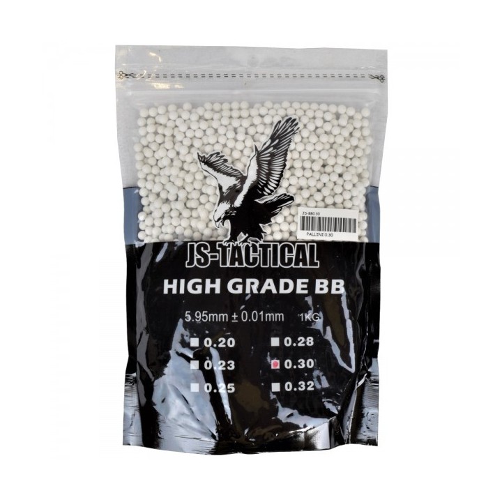 AIRSOFT 6mm BB PELLETS WHITE 0.30g - 1Kg B