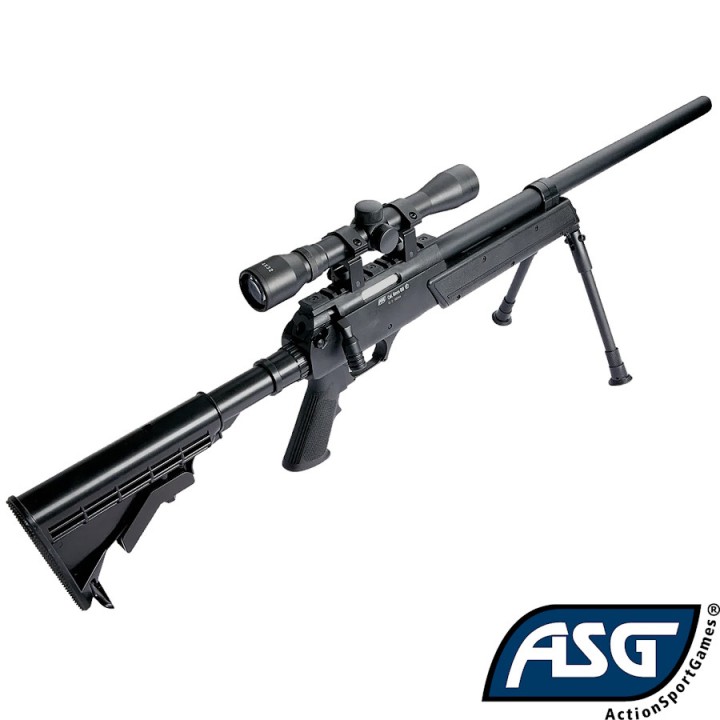 Replica airsoft sniper ASG Urban Sniper: complete pack, scope, bipod