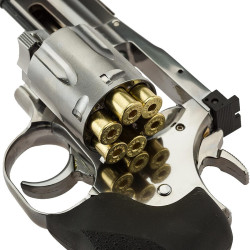 Dan Wesson 715 Full Metal Chrome CO2 Airsoft Revolver 6 Inches