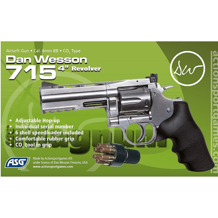 revolver airsoft haut de gamme 4 pouces asg
