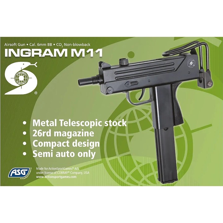 ASG Cobray M11 CO2 Semi-Auto Airsoft Replica