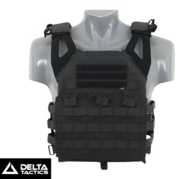 gilet tactique airsoft noir Delta Tactics V18