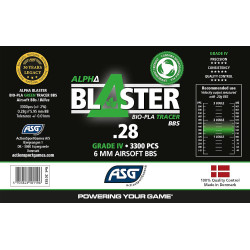 Tracer BBs airsoft 0.28g green - ASG Alpha Blaster