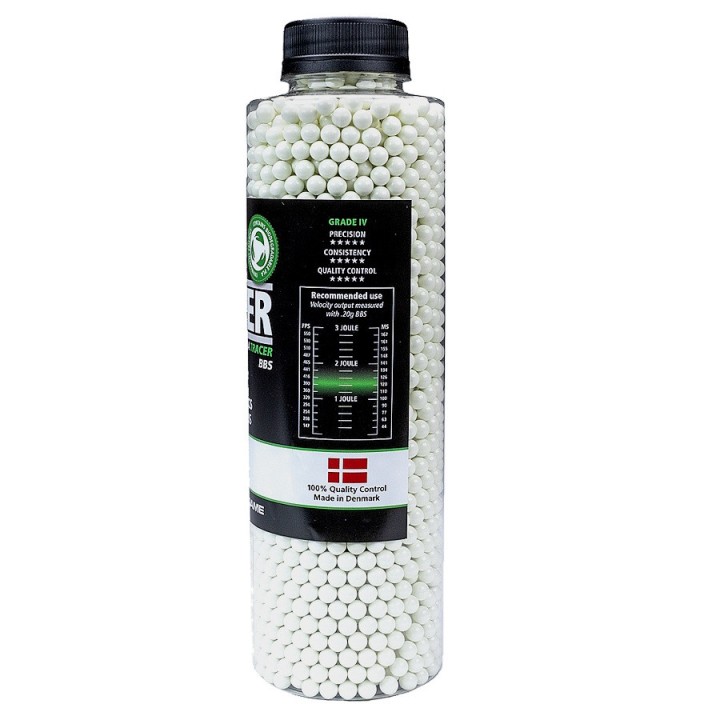 Biodegradable 6mm Green Tracer Airsoft BBs - ASG