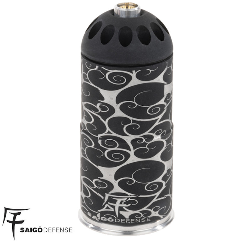 Airsoft CO2 Grenade Saigo Gyorai 40mm Aluminum - 120 Rounds