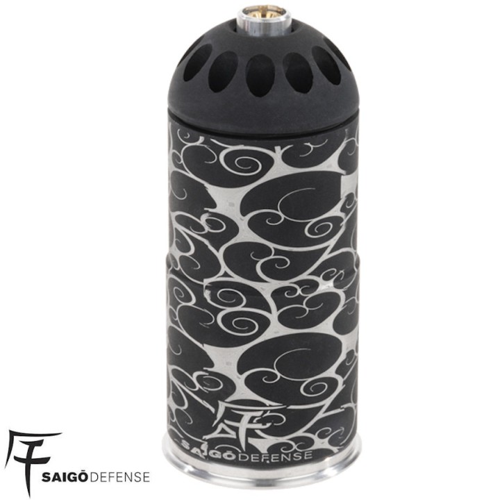 Saigo Gyorai CO2 Grenade - 120 BBs - Aluminum Shell