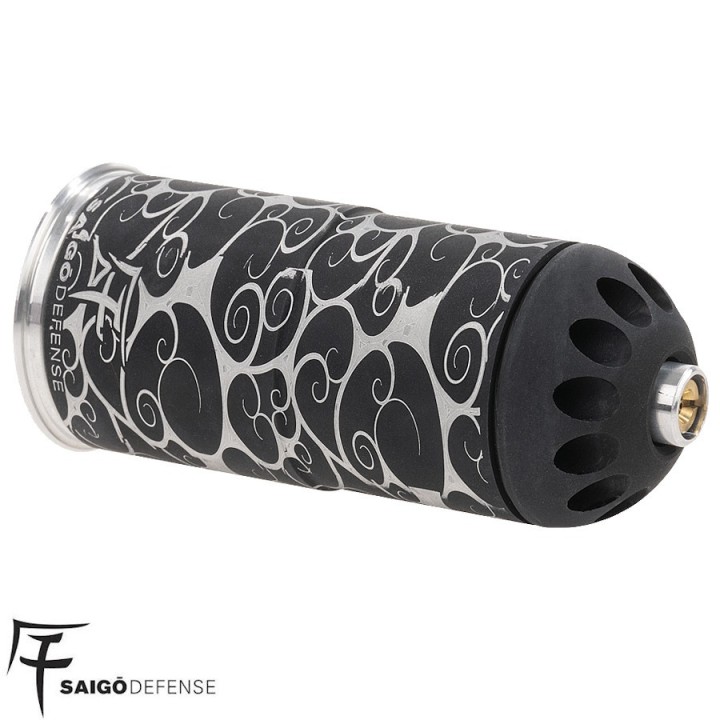 Saigo Gyorai CO2 Grenade - 120 BBs - Aluminum Shell