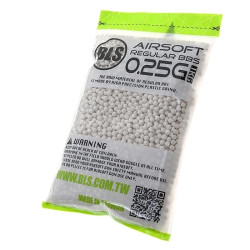 BBs 6mm BLS airsoft blanches 0.25g munitions précises pas cher
