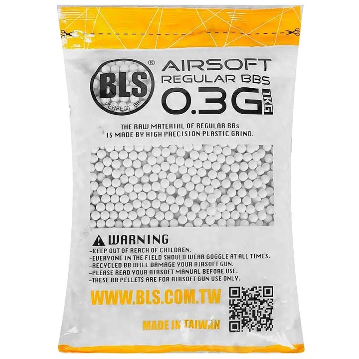 Sachet billes BLS 0.30g 6mm airsoft précision 5.95mm répliques 350-450 FPS