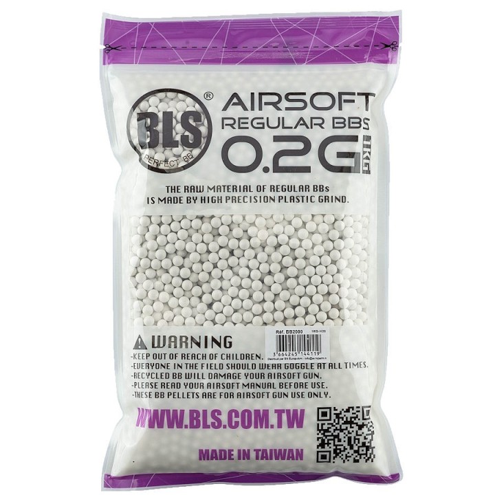 Airsoft BBs BLS Precision 0.20g - BBs 6mm High Accuracy for AEG / GAS / HPA Replicas