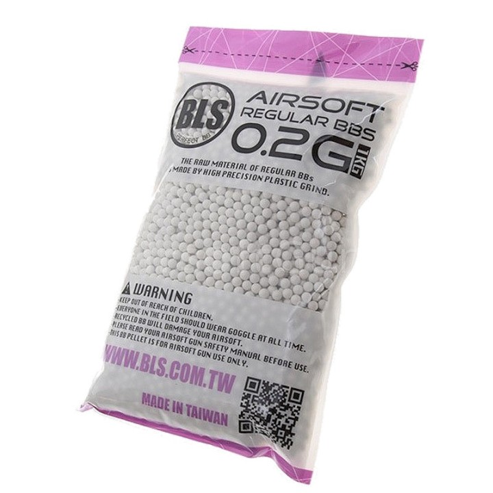 Airsoft BBs BLS Precision 0.20g - BBs 6mm High Accuracy for AEG / GAS / HPA Replicas