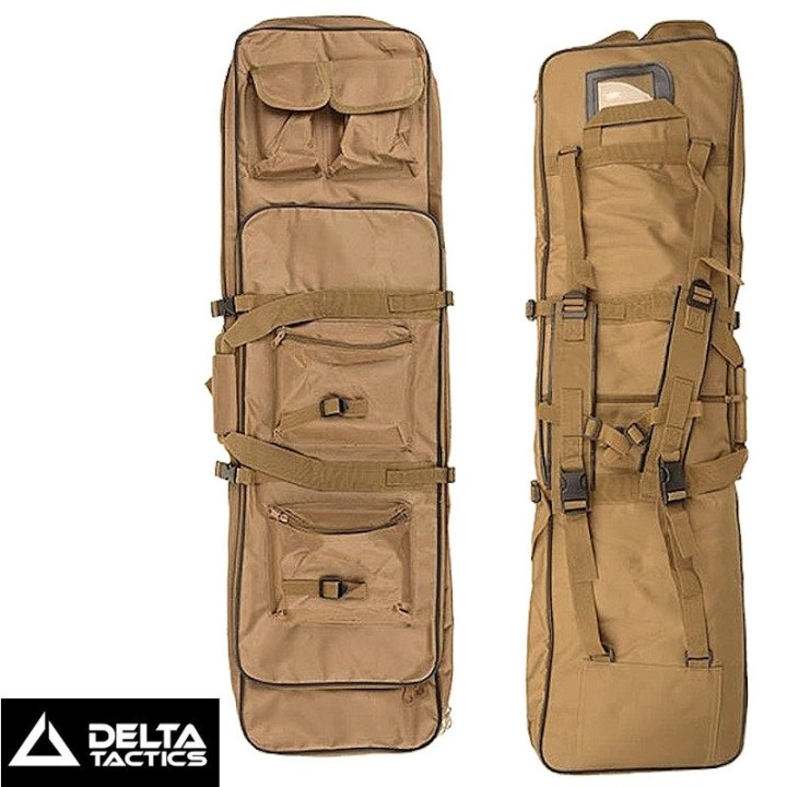 Delta Tactics Tan Gun Case 85cm Multi Pockets  | Airsoft Replica Transport