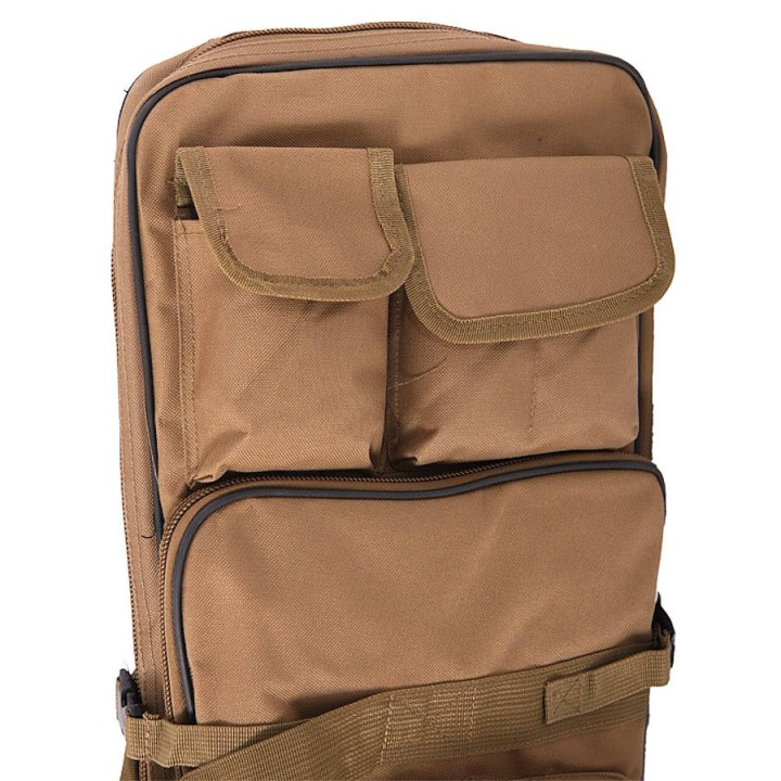 Delta Tactics Tan Gun Case 85cm Multi Pockets  | Airsoft Replica Transport