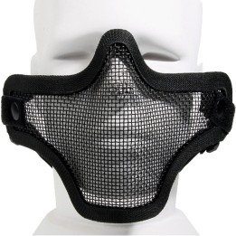Airsoft Half Mask Compatible Glasses - Black - Strike V1