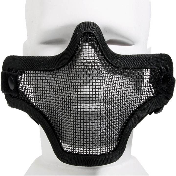 Airsoft Half Mask Compatible Glasses - Black - Strike V1